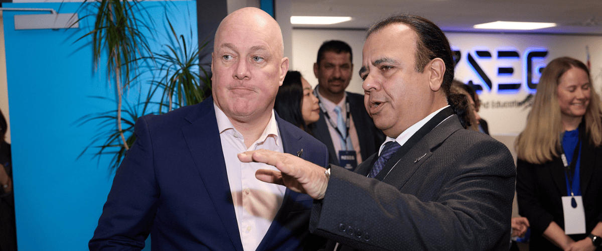 Brijesh Sethi and Christopher Luxon